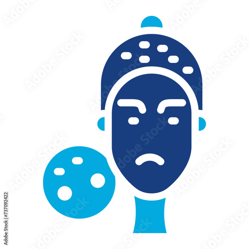 Seborrheic Dermatitis icon vector image. Can be used for Dermatology.