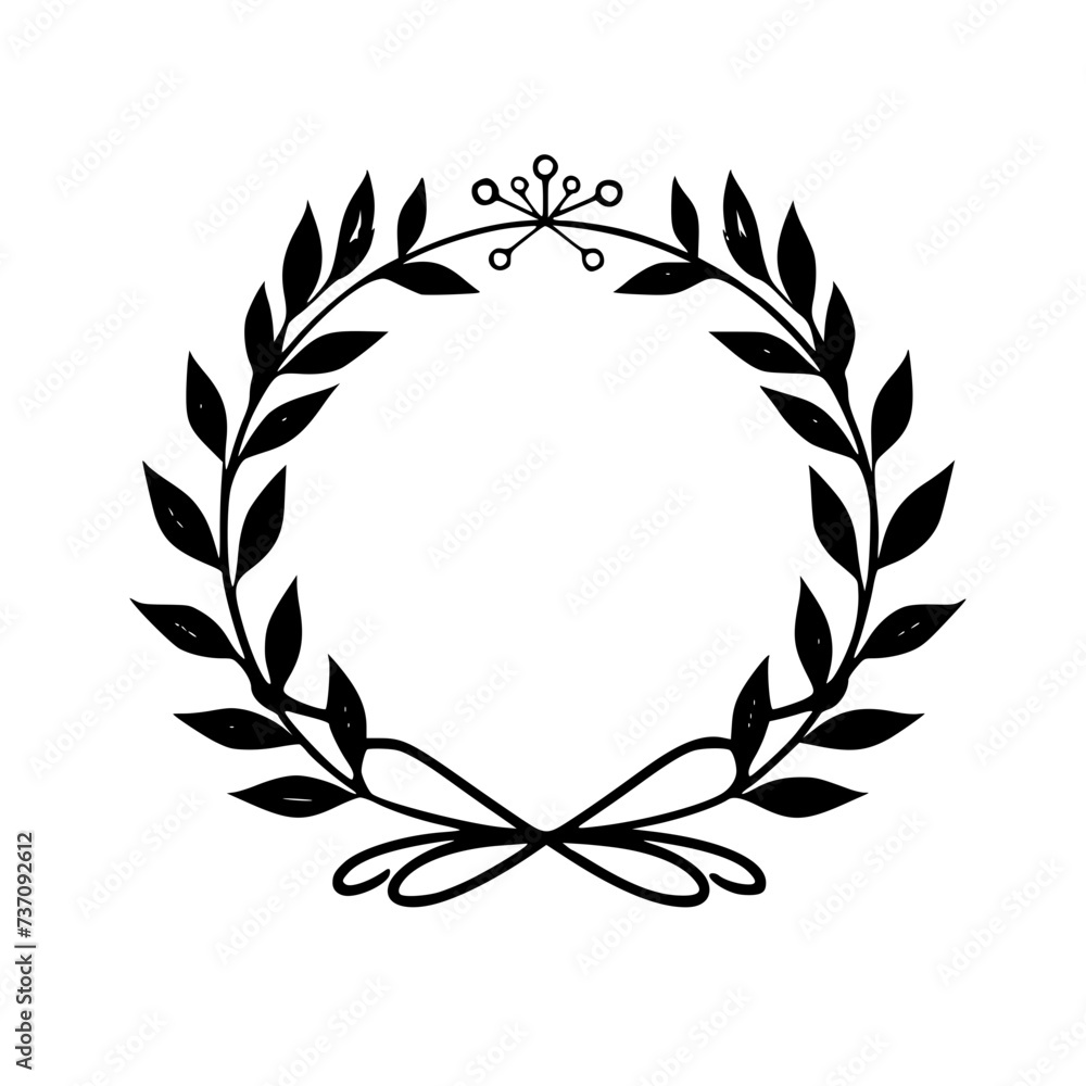 wreath SVG, wreath png, wreath frame, frame svg, frame illustration, wreath illustration, frame, vector, vintage, picture, empty, photo, border, wood, blank, decoration, gold, art, design, wooden, ant