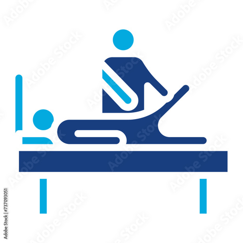 Physical Therapy Assistance icon vector image. Can be used for Home Services.