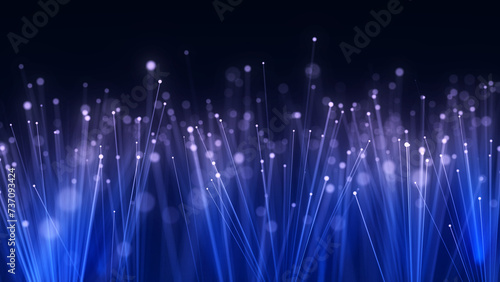 Abstract digital background with lines. Futuristic flow. Cyberspace with moving data. Connection big data. Technology cyber security futuristic space. Analysis network connection. 3D rendering.