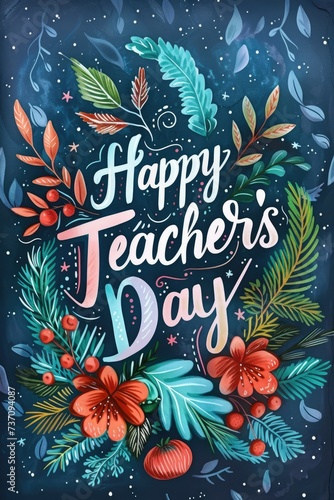 Happy Teachers' Day Card Design