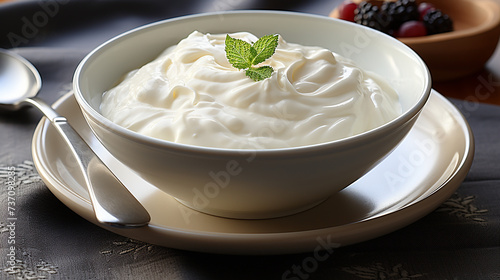 bowl of cream photo
