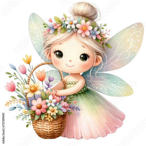 Fairy with Flower Basket