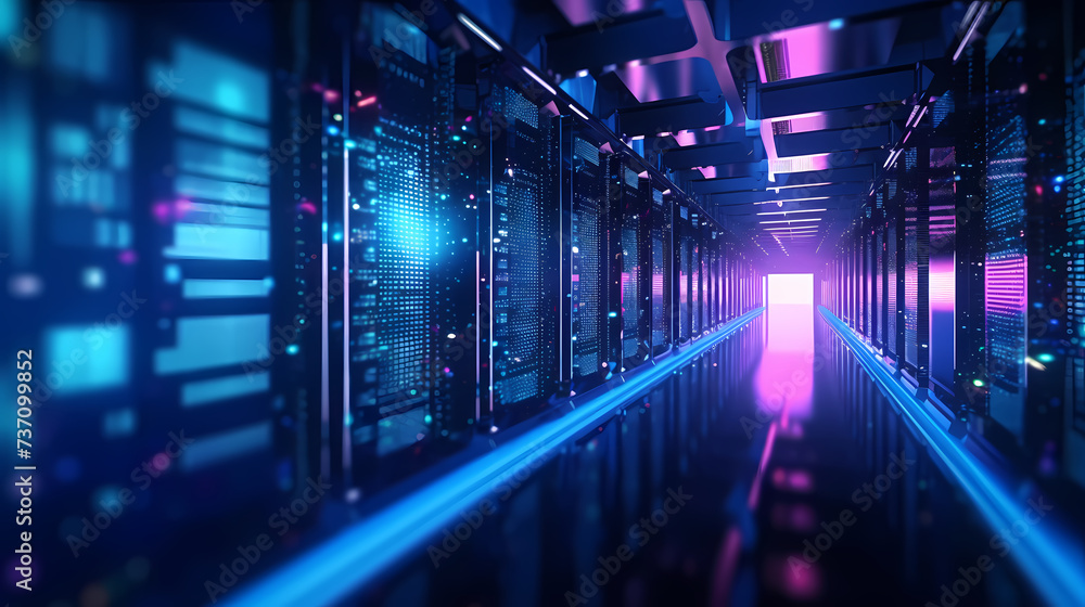 Fototapeta premium Data center server room