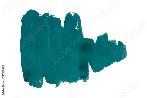 Green watercolor background. Artistic hand paint. Isolated on transparent background.