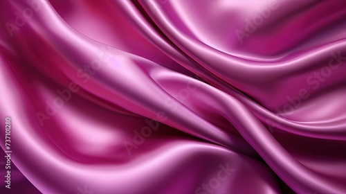 A Close-Up View of Swirling Purple Satin Fabric