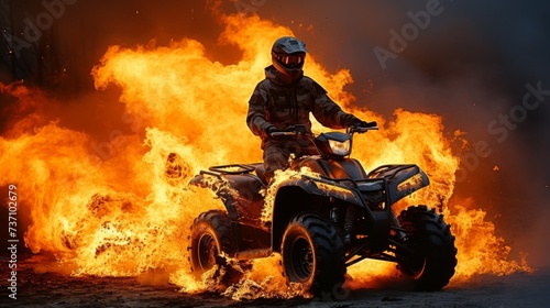 Fire in ATV © Media Srock