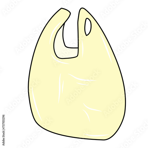 plastic bag vector icon