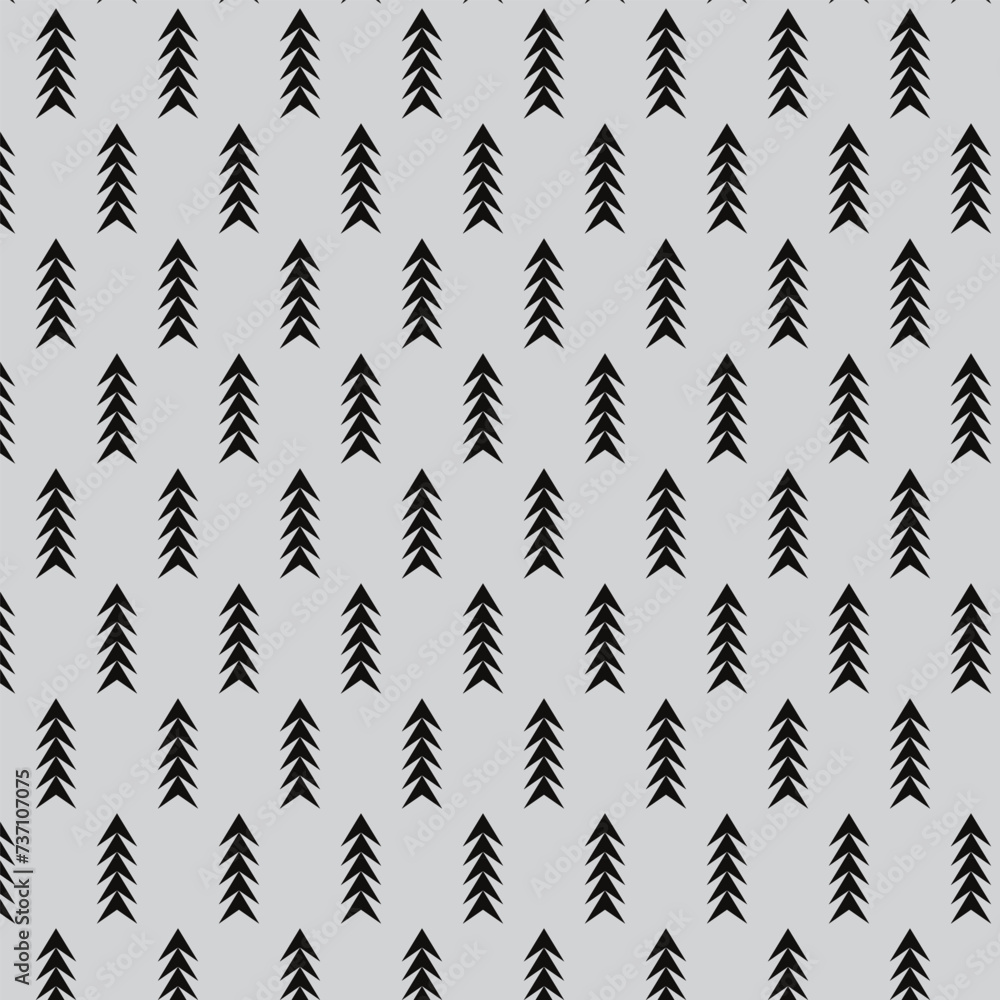 abstract seamless repeatable black up pattern on grey. abstract seamless repeatable black up pattern on grey.