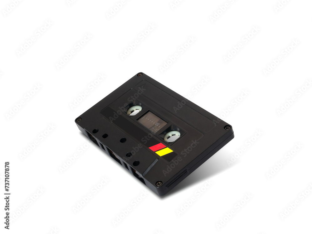 Cassette tape isolated on white background Cassette tape isolated on white background