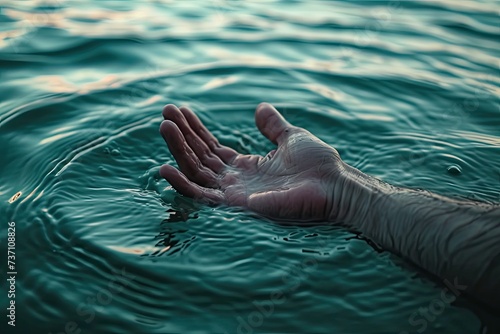 Drowning Tragedy: Hand Emerges from Lake Waters in Distress