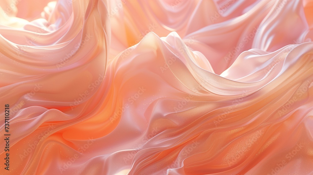 An elegant abstract fluid composition in a harmonious blend of blush pink and soft gold, embodying grace and femininity. An elegant abstract fluid composition in a harmonious blend of blush pink and soft gold, embodying grace and femininity.