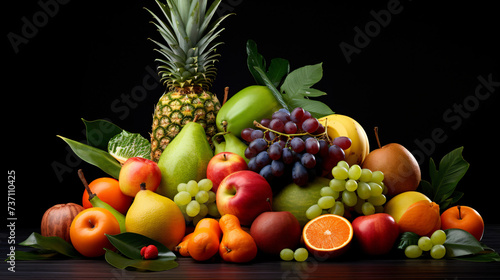 A bunch of fruit