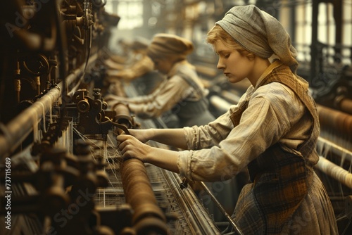 1910s Textile Mill Labor Unity

 photo