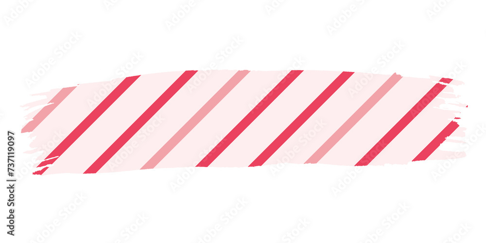 Fototapeta premium red brush on white