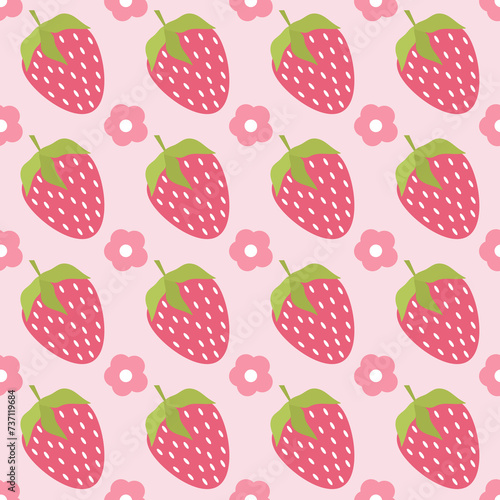 Strawberry Seamless Pattern 