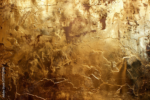 Gold foil texture illustration.Unusual background for collage and advertising. Smooth lines and soft light.