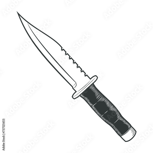 Knife illustration vector