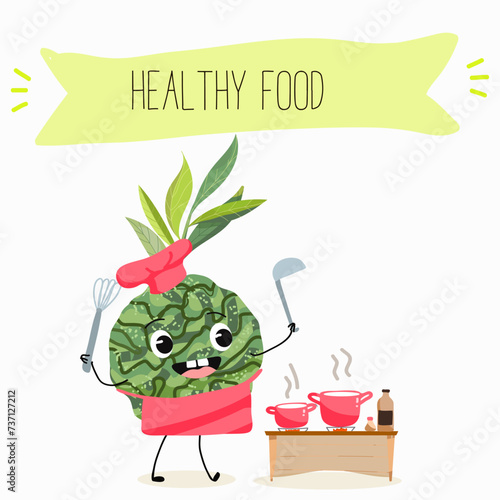 Cute  cartoon bergamot characters with different activities. Flat vector illustration, funny fruits. Organic food.