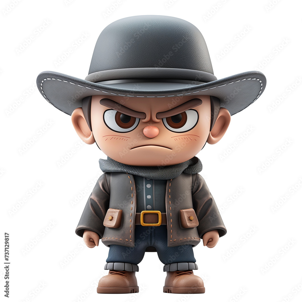 Gangster avatar isolated on transparent