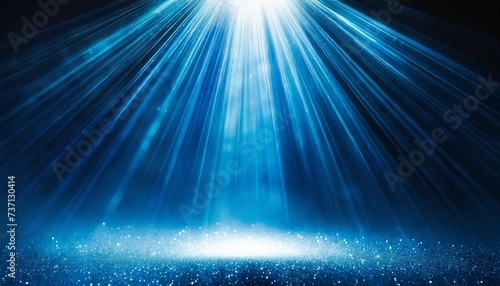 blue spotlight glow sparkle rays lights for background texture