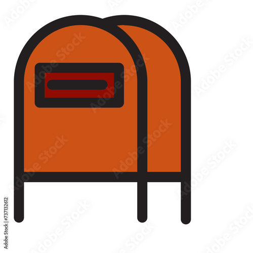Delivery Envelope Mail Mailbox Postal Service Filled Outline Icon