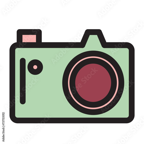 Camera Photo Photographer Photography Studio Filled Outline Icon