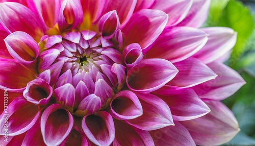 pink and purple dahlia petals macro floral abstract background close up of flower dahlia for background soft focus © Marsha