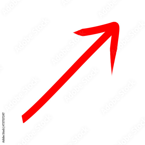 red arrow hand draw transparent background, arrow element png transparent