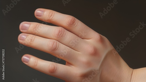 a young woman s hand 