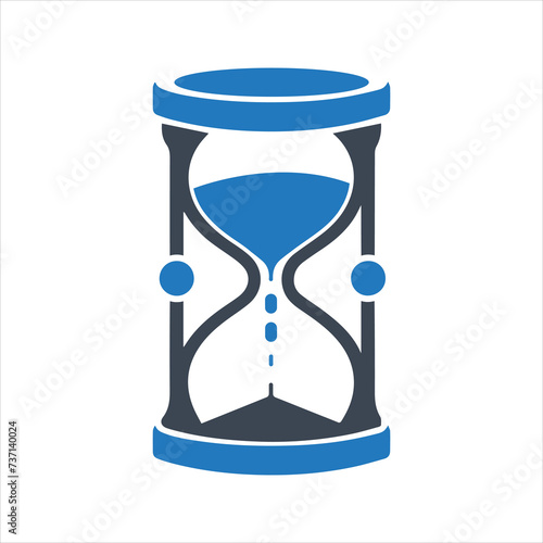 Sand timer icon. Hourglass icon