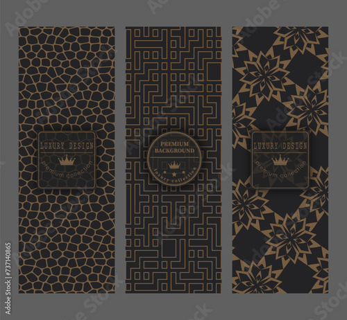 Luxury pattern design. Premium background for packaging, cover, interior, banners, postcards, packaging and creative ideas