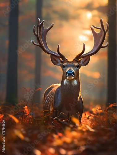 deer in the woods