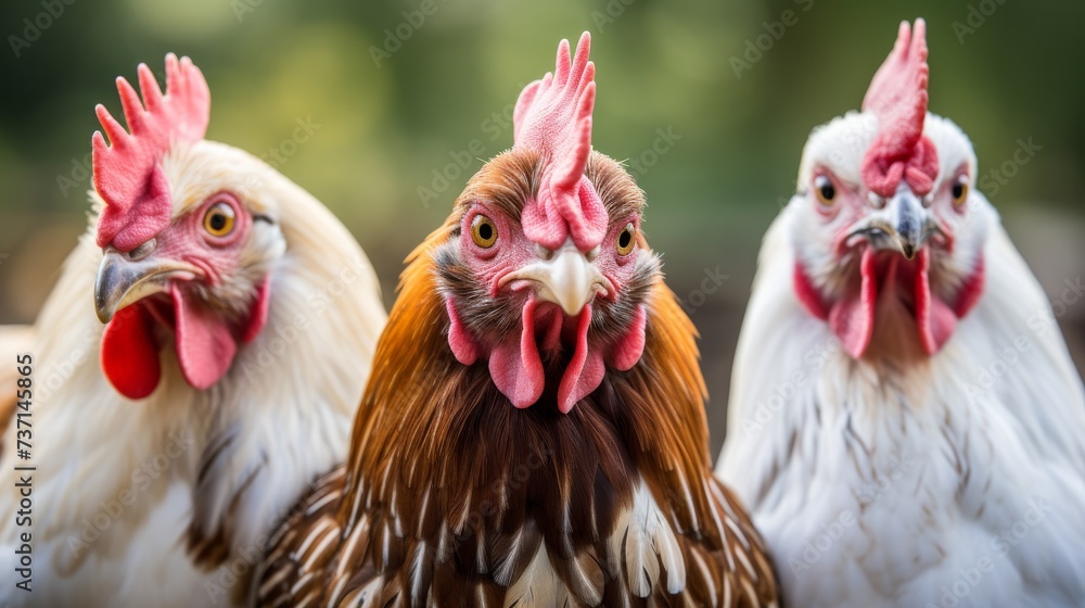 snapshot of  a group of chickens  