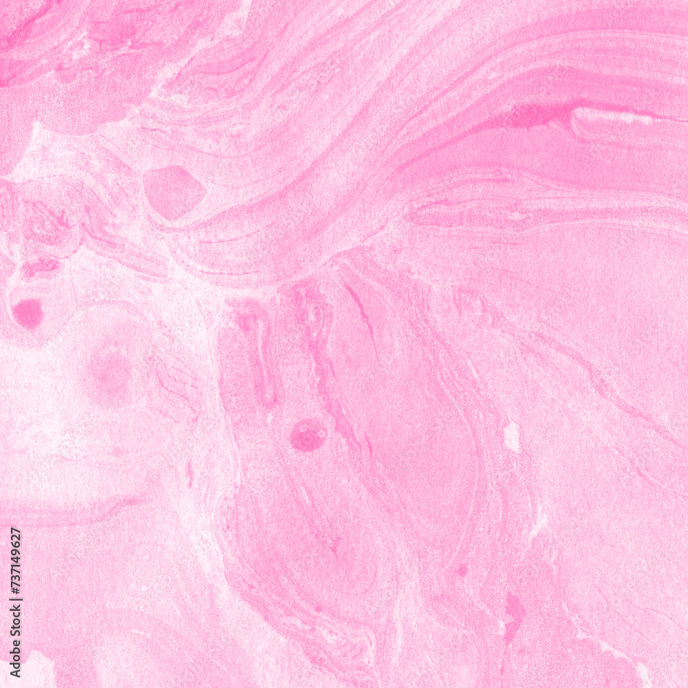 Fototapeta premium Pink ink marble fluid background