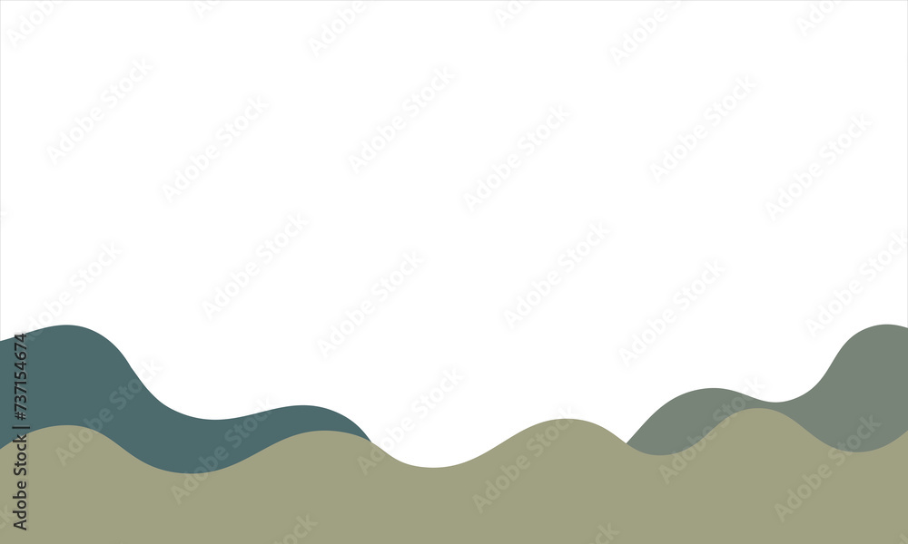 abstract green background with waves