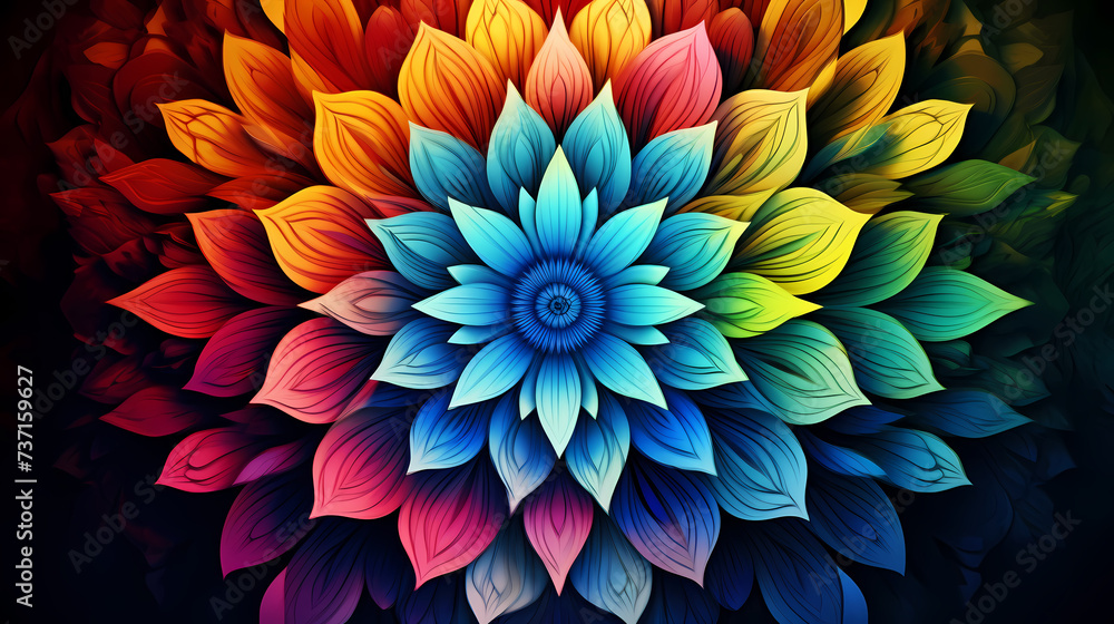 Mandala background, mandala floral design