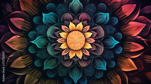Mandala  the mysterious and charming beauty of flowers