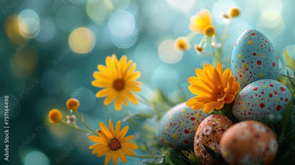 abstract minimalist easter natural background with lots of space for text in the center abstract minimalist easter natural background with lots of space for text in the center