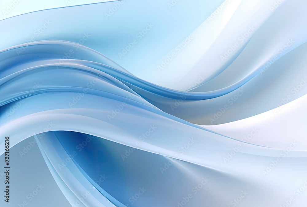 Blue and White Background With Wavy Lines Blue and White Background With Wavy Lines
