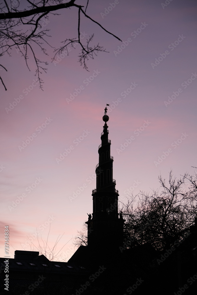 Monument coucher de soleil