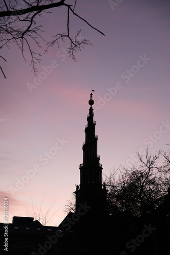 Obraz na płótnie Monument coucher de soleil w salonie