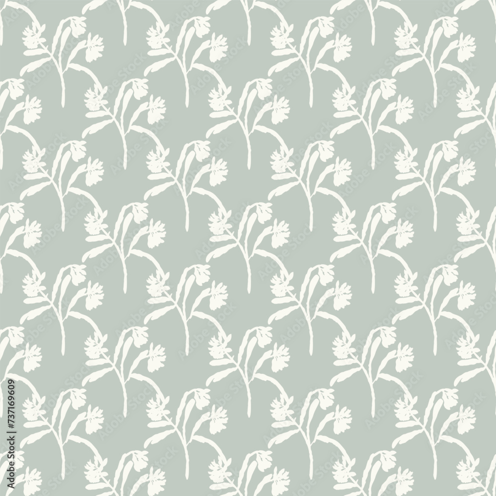 Modern botanical minimal wildflower vector pattern. Summer gender neutral pressed flower silhouette background. Simple nature floral paper cut out wallpaper for wedding, hedgerow decor repeat tile. Modern botanical minimal wildflower vector pattern. Summer gender neutral pressed flower silhouette background. Simple nature floral paper cut out wallpaper for wedding, hedgerow decor repeat tile.