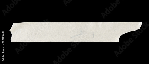 adhesive paper , masking tape isolated on black background photo