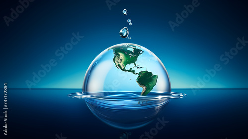 World Water Day, save water and world environmental protection concept © xuan
