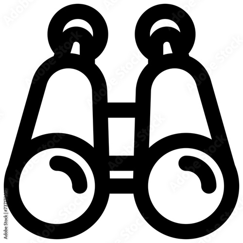 binocular vector outline icon