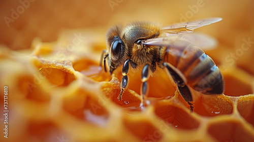 bee on a flower © Anisha