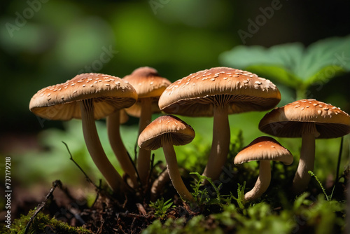 Macro mushroom plants