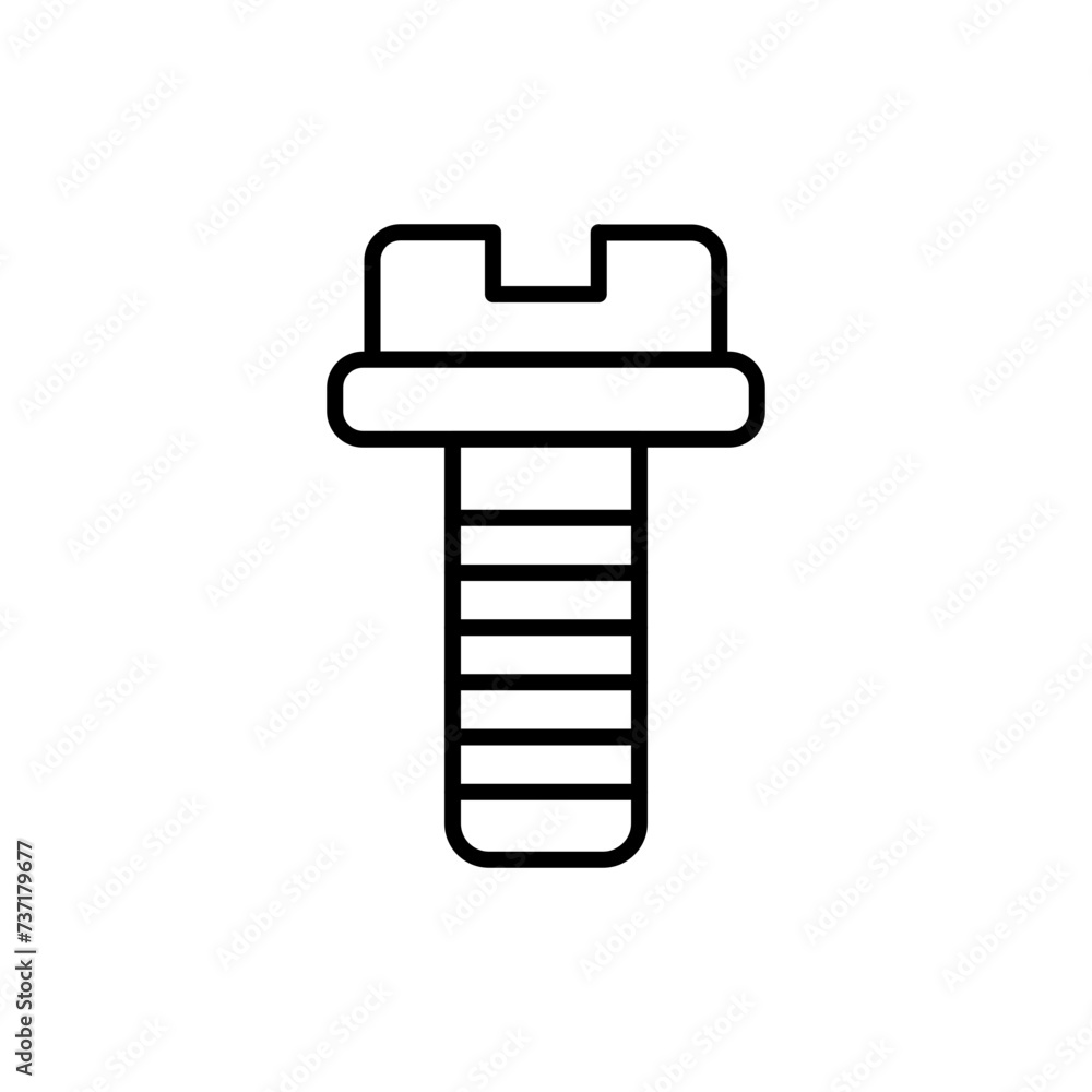 Screw outline icons, minimalist vector illustration ,simple transparent graphic element .Isolated on white background Screw outline icons, minimalist vector illustration ,simple transparent graphic element .Isolated on white background