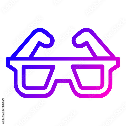 3D glasses icon